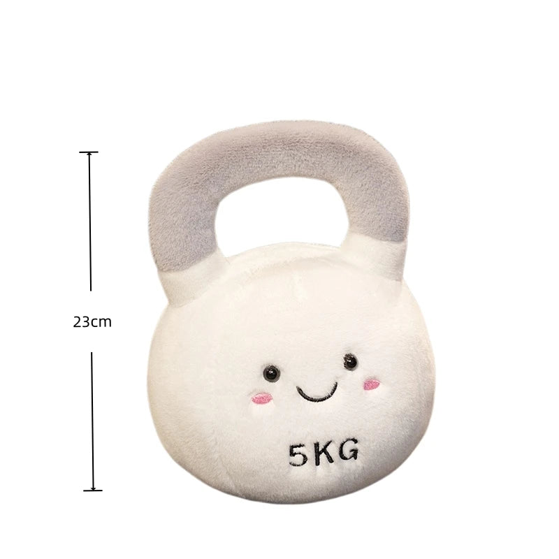 Gym Buddies plush - White Kettlebell