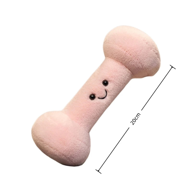 Gym Buddies plush - Pink Dumbbell