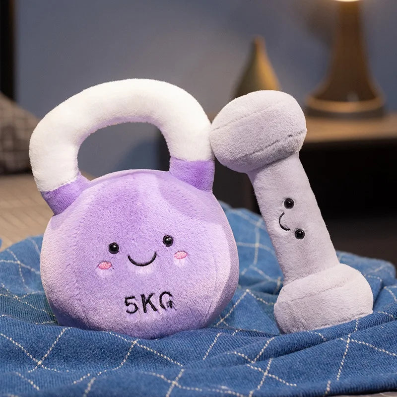 Gym Buddies Dumbbell & Kettlebell Plush