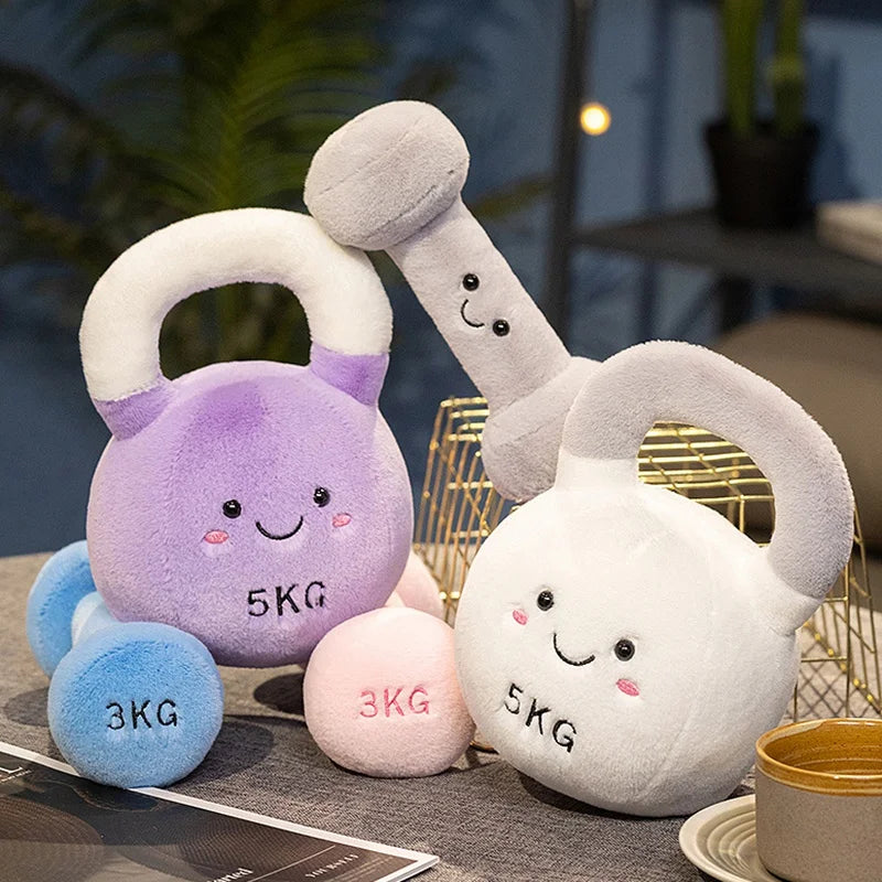 Gym Buddies Dumbbell & Kettlebell Plush